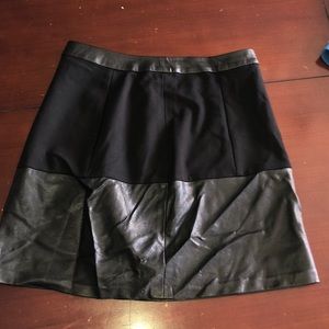 The limited leather skirt